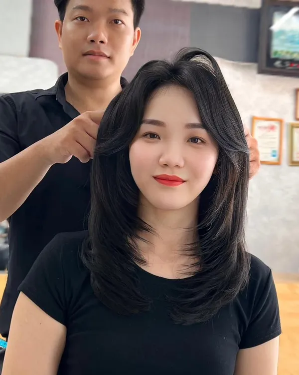 Kiểu tóc mullet layer không mái 3