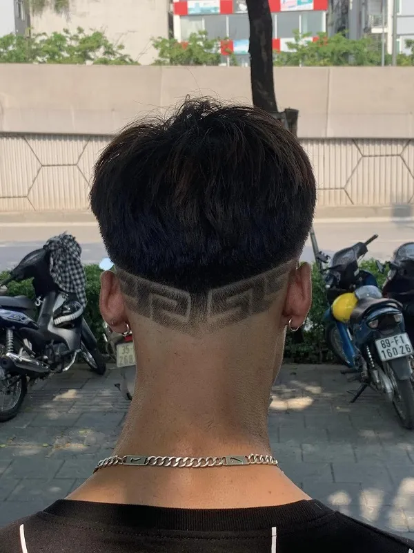 Buzz cut tóc nam kẻ vạch cực chiến 8