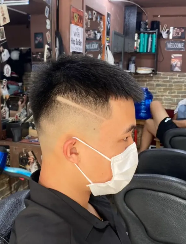 Tóc mohican ngắn không vuốt 5