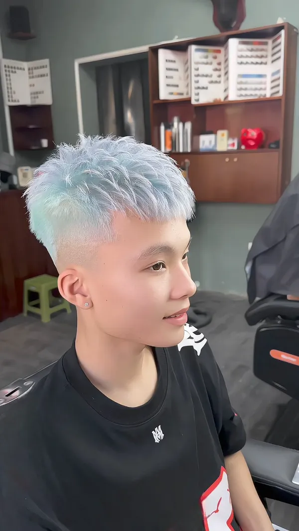 Tóc mohican ngắn không vuốt 6