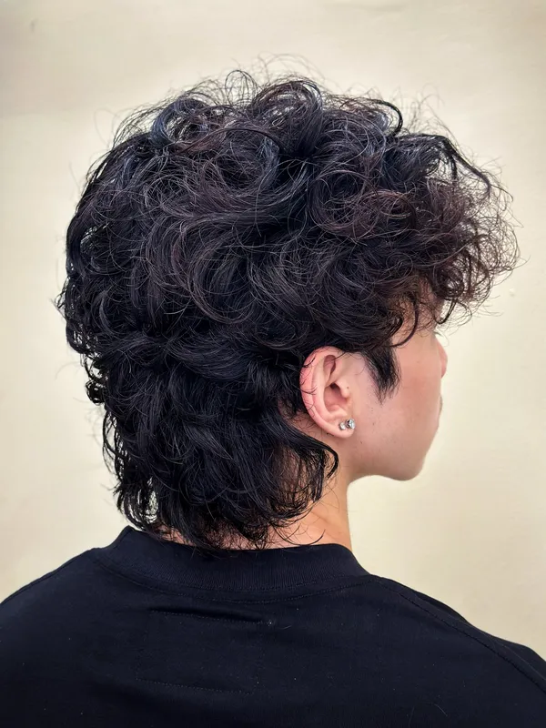 uốn xoăn curly mullet 2