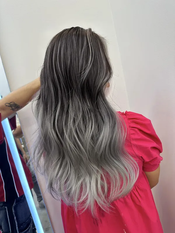 Nhuộm balayage không tẩy 14