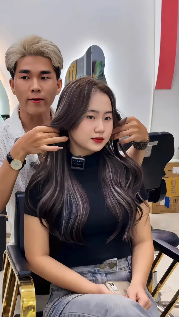 Nhuộm balayage không tẩy 7