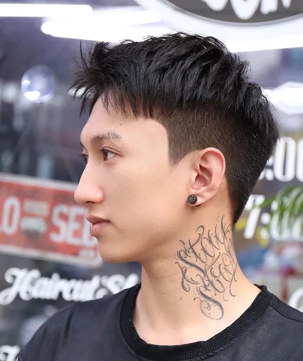 mohican gáy nhọn mullet 3