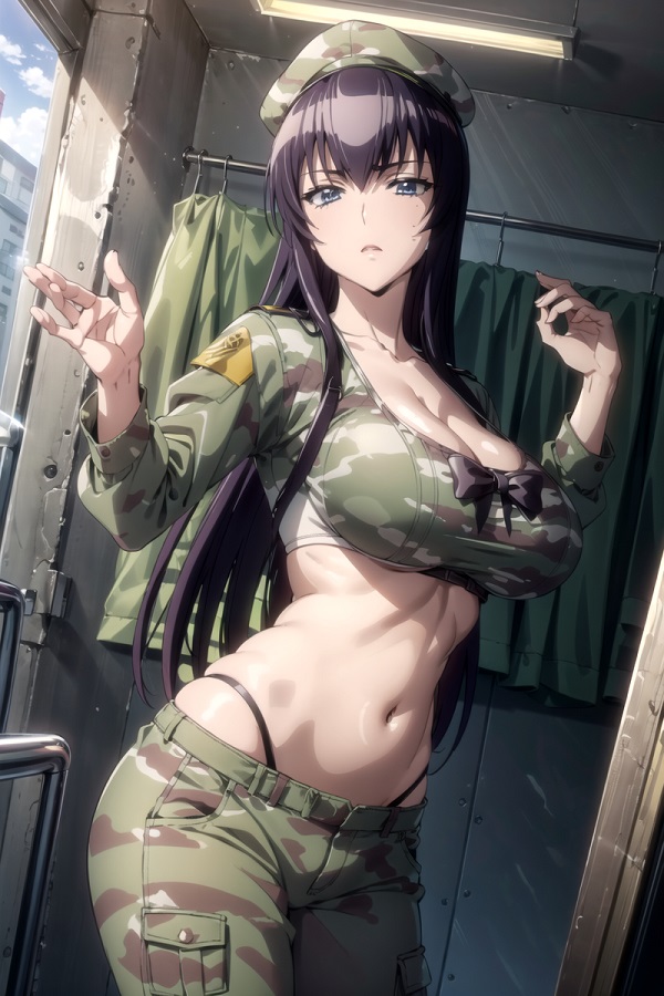 Saeko Busujima hentai 8